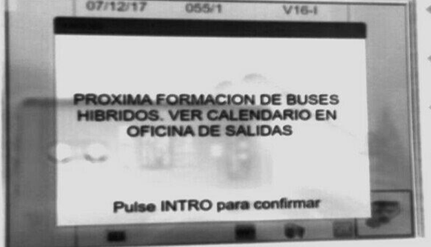 Formación de buses híbridos
