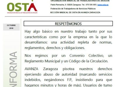 Informa octubre 2018